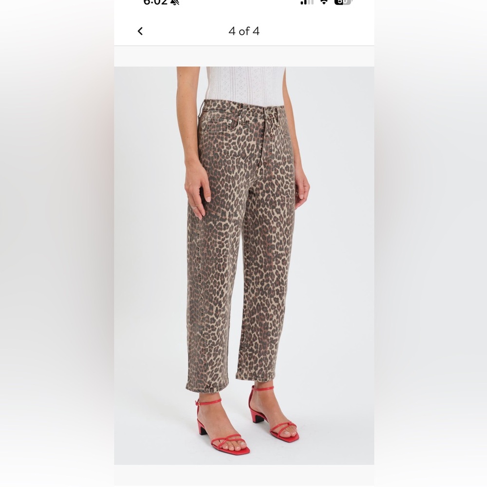 Daze Westward High Waist Ankle Barrel Jeans Cool Cat